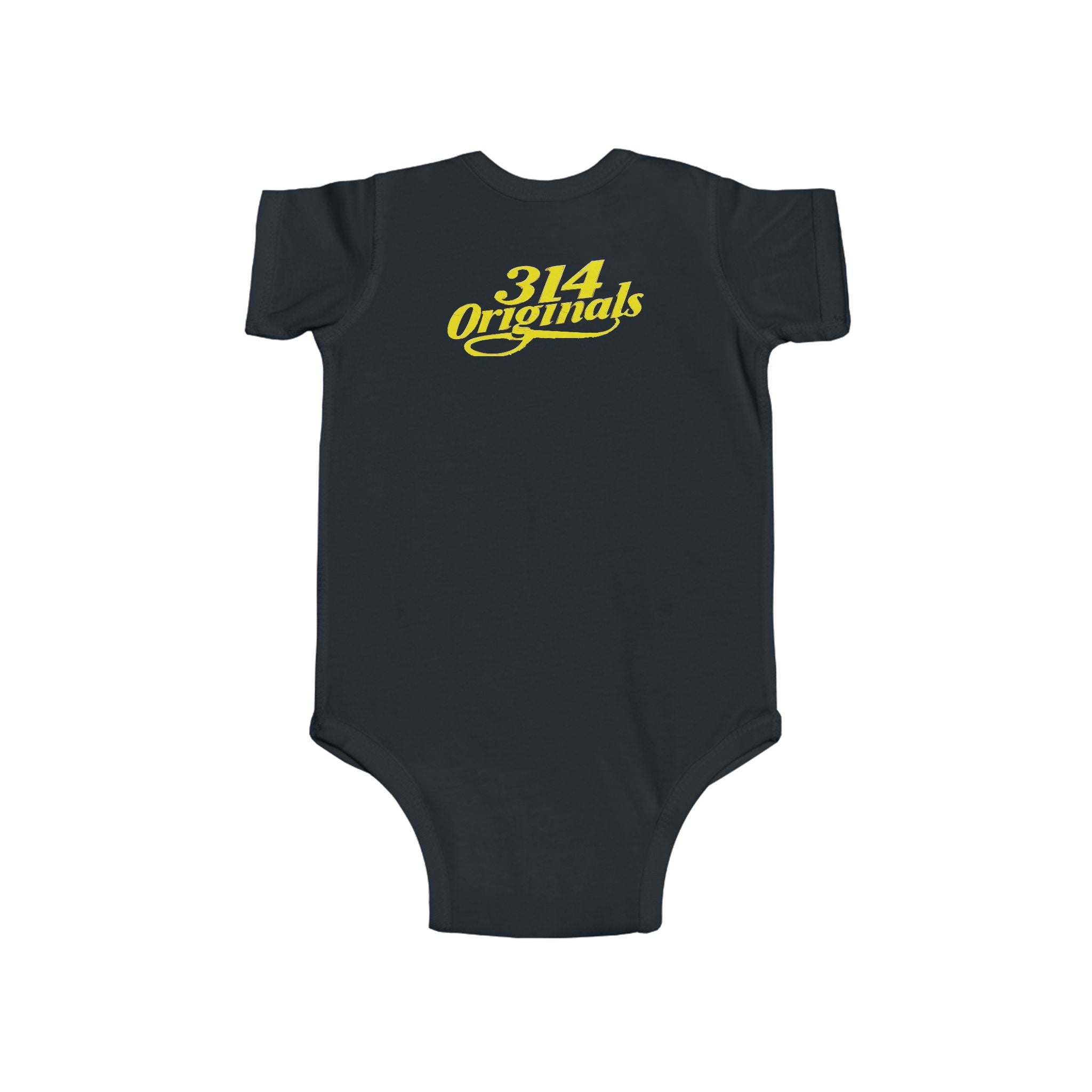 Baby Bodysuit – "Caution Cuteness Overload" Infant Onesie (314 Originals Back Logo) - 314 Originals