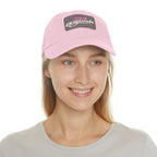 314 Originals Leather Patch Dad Hat — Retro Script Baseball Cap - 314 Originals