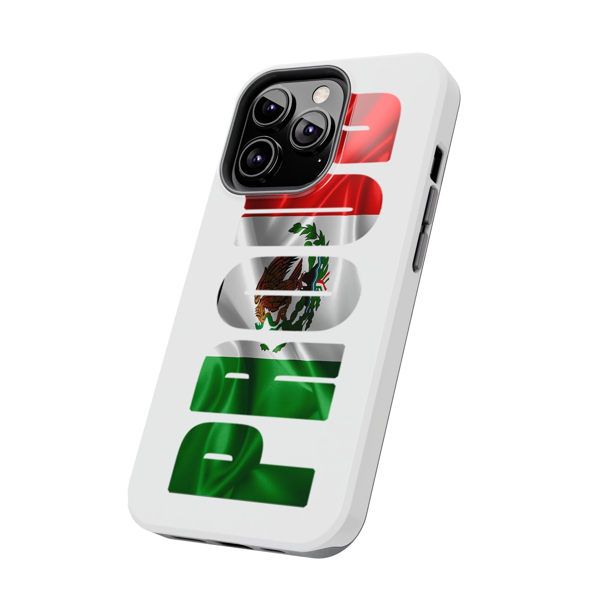 Mexico Pride Tough Phone Case — Mexican Flag Vertical 'PRIDE' Design Printify Phone Case  314 Originals