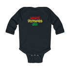 Mom's Favorite Kid Infant Long Sleeve Bodysuit - Cute Rasta Color Baby Onesie - 314 Originals