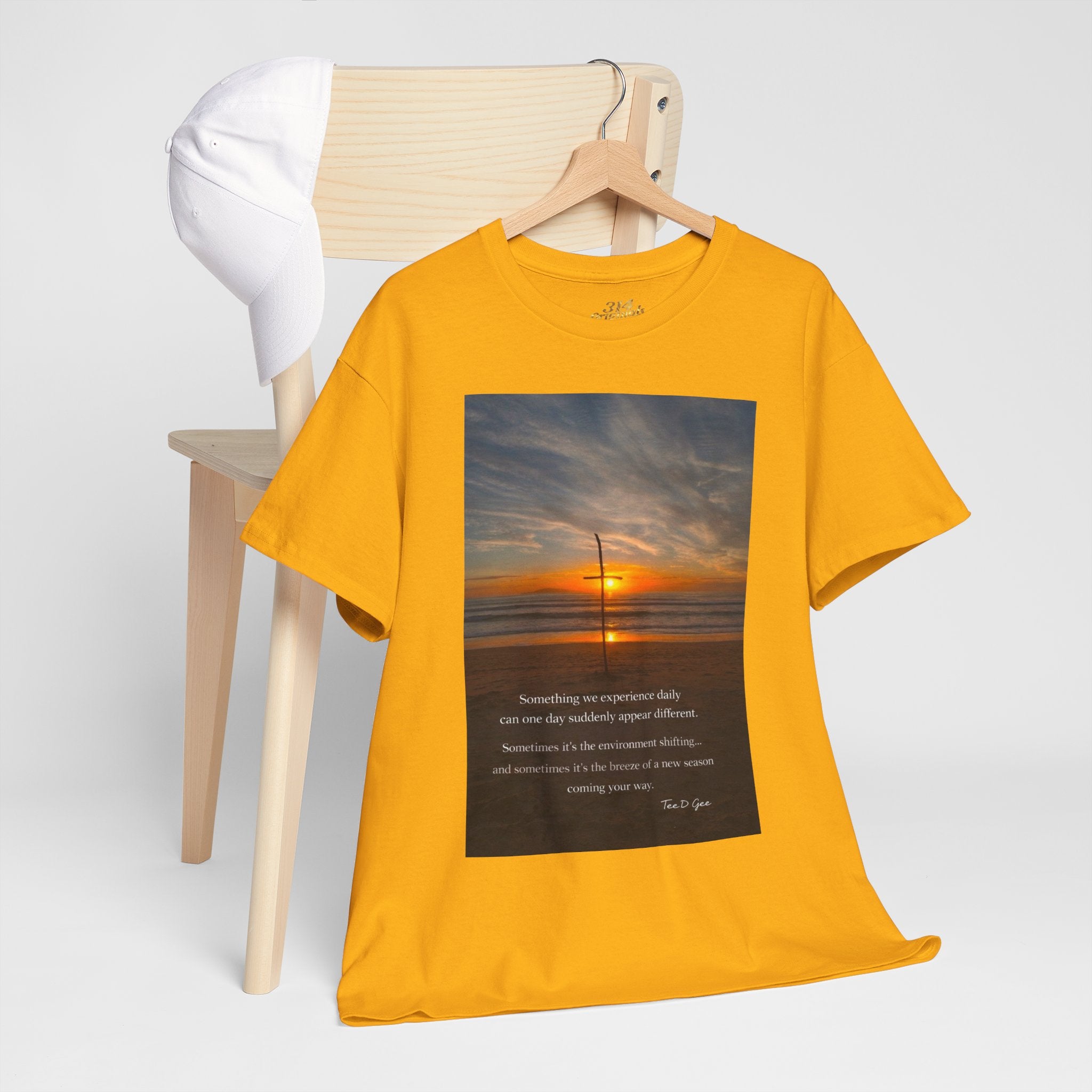 Sunset Beach Quote T‑Shirt — Inspirational Ocean Sunrise Tee - 314 Originals