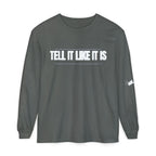 Tell It Like It Is Long Sleeve Tee — "No Scripts... No Filters... No Bullsh*t" Statement Shirt Printify Long-sleeve  314 Originals