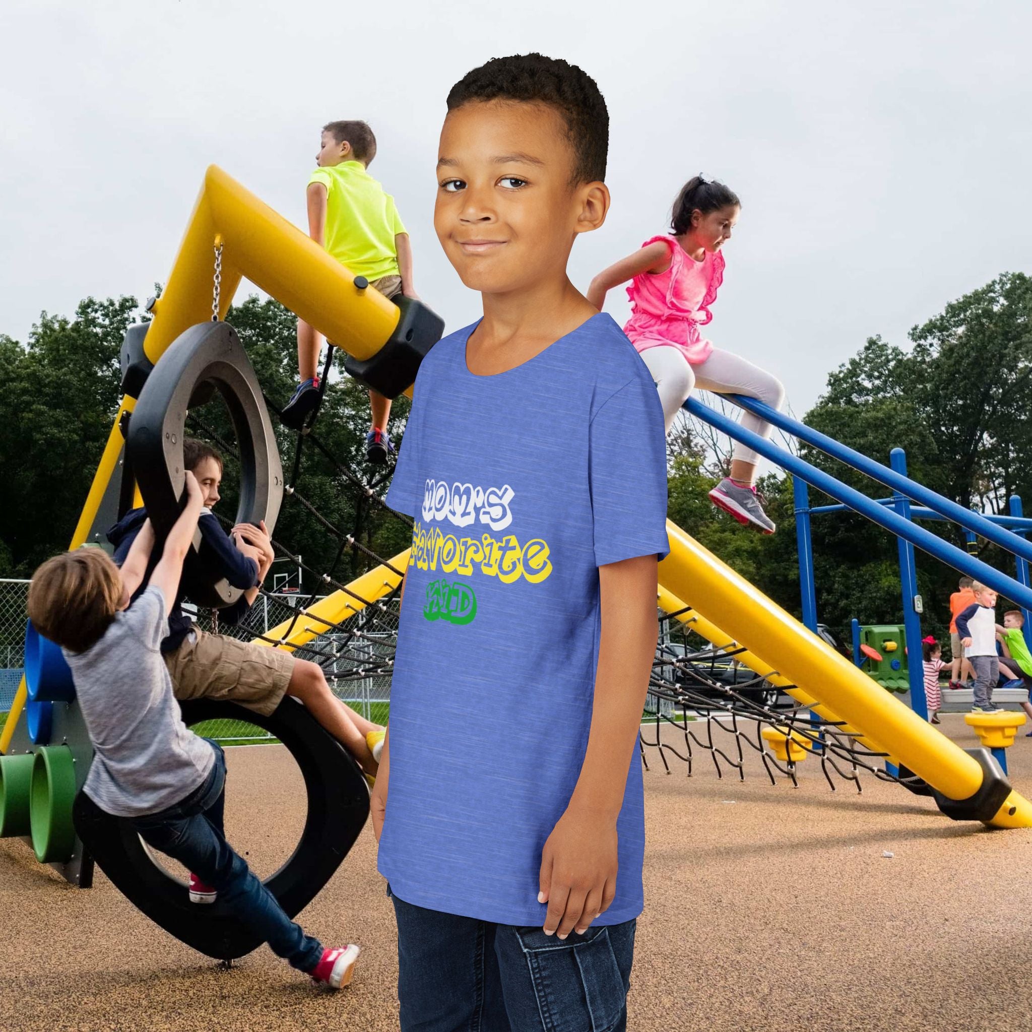 Boys "Favorite Kid" Retro Yellow & Green Graphic T-Shirt - 314 Originals
