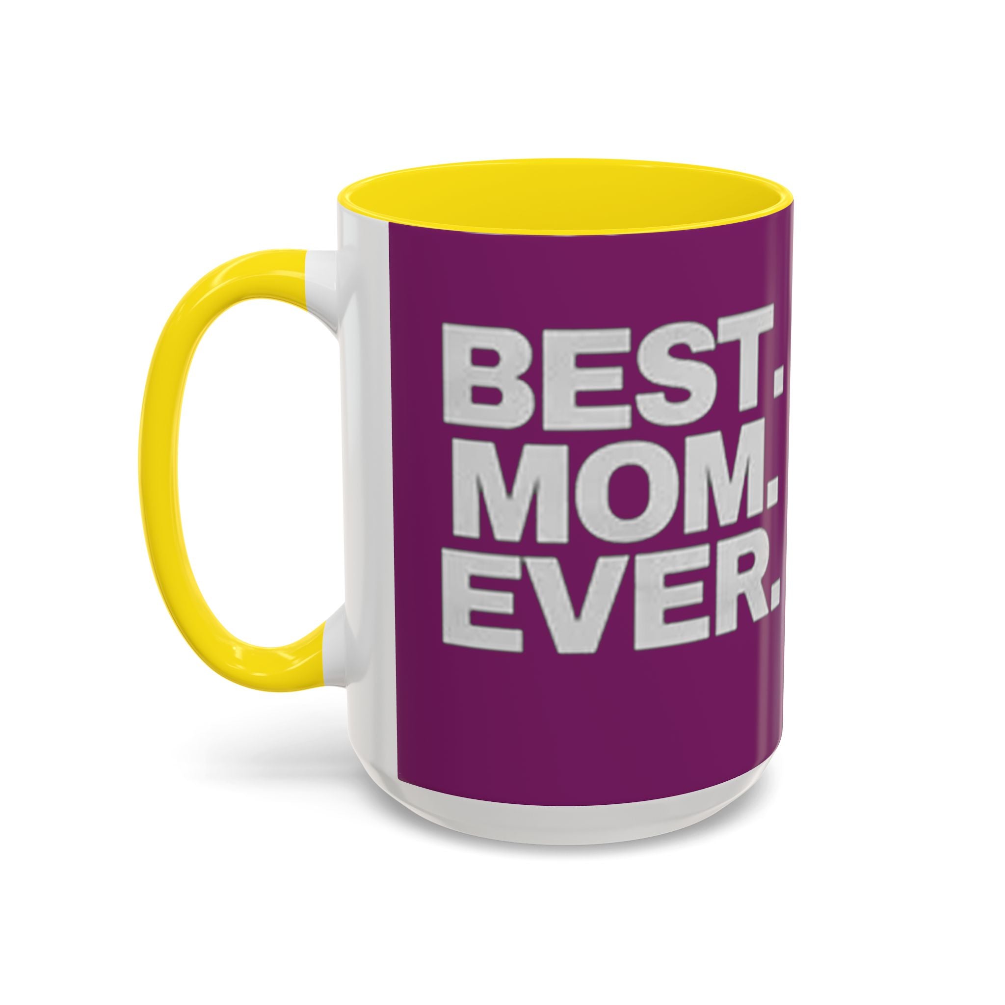 Best. Mom. Ever. Purple Accent Coffee Mug Printify Mug  314 Originals