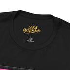 Super Sassy Tee — Pink & Yellow S Badge Graphic T-Shirt Printify T-Shirt  314 Originals