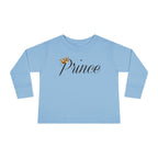 Prince Toddler Long Sleeve Tee — Gold Crown Script Printify Kids clothes  314 Originals