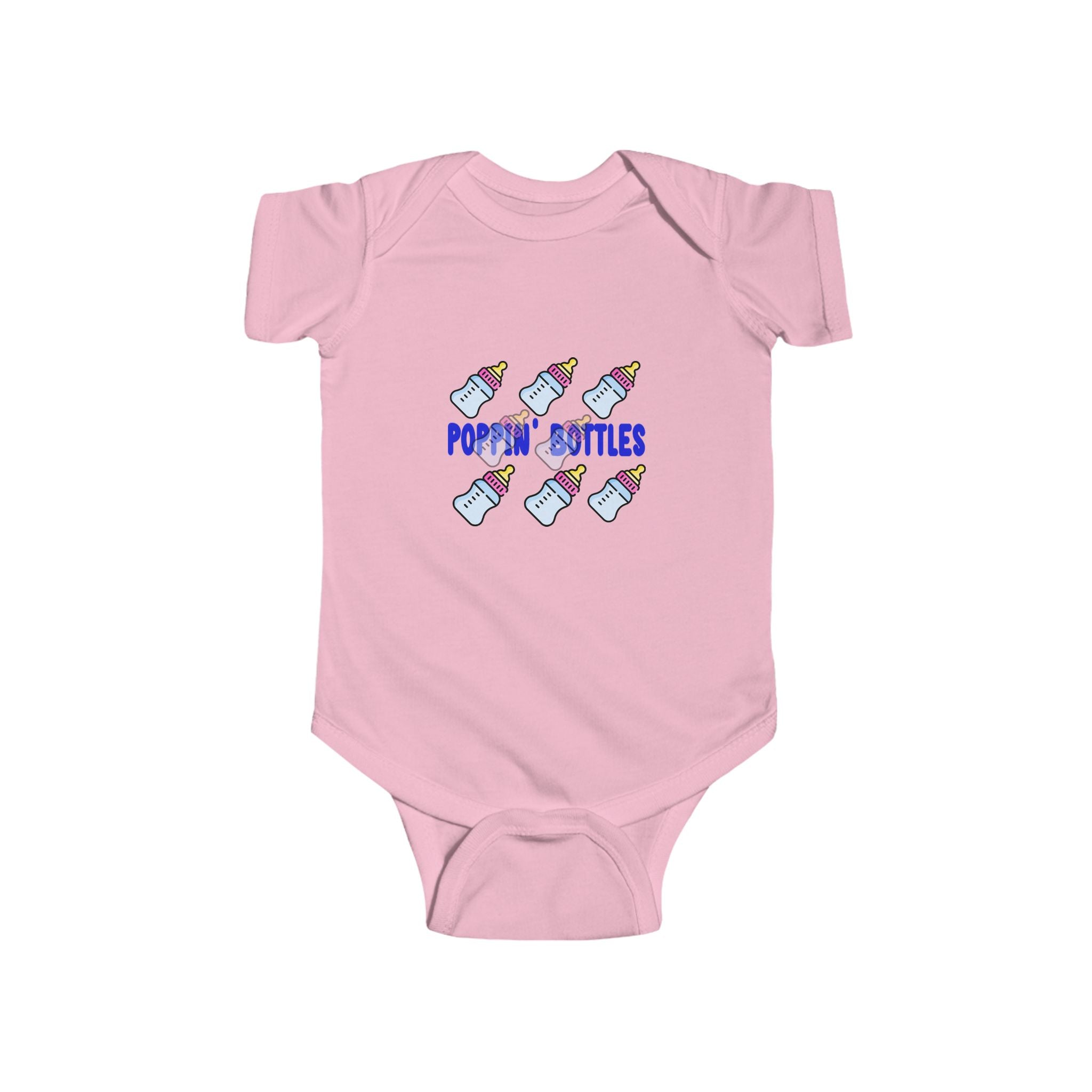Infant Bodysuit — "Poppin' Bottles" Cute Baby Bottle Graphic Onesie - 314 Originals