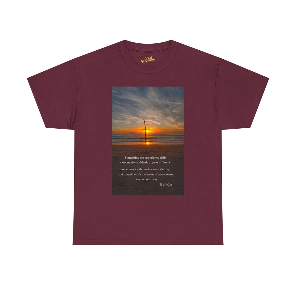 Sunset Beach Quote T‑Shirt — Inspirational Ocean Sunrise Tee - 314 Originals