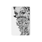 Chicano Clown Rose Temporary Tattoo — Black & Gray Floral Face Art - 314 Originals