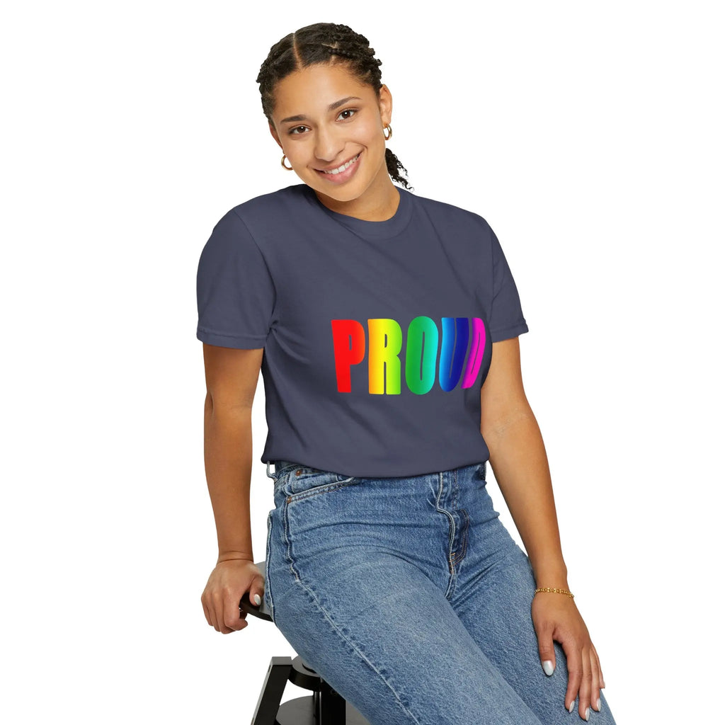 PROUD Garment-Dyed T-shirt Printify