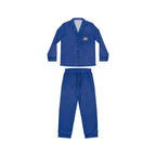 Women's Royal Blue Satin Pajama Set — Luxurious Sleepwear Printify All Over Prints  314 Originals