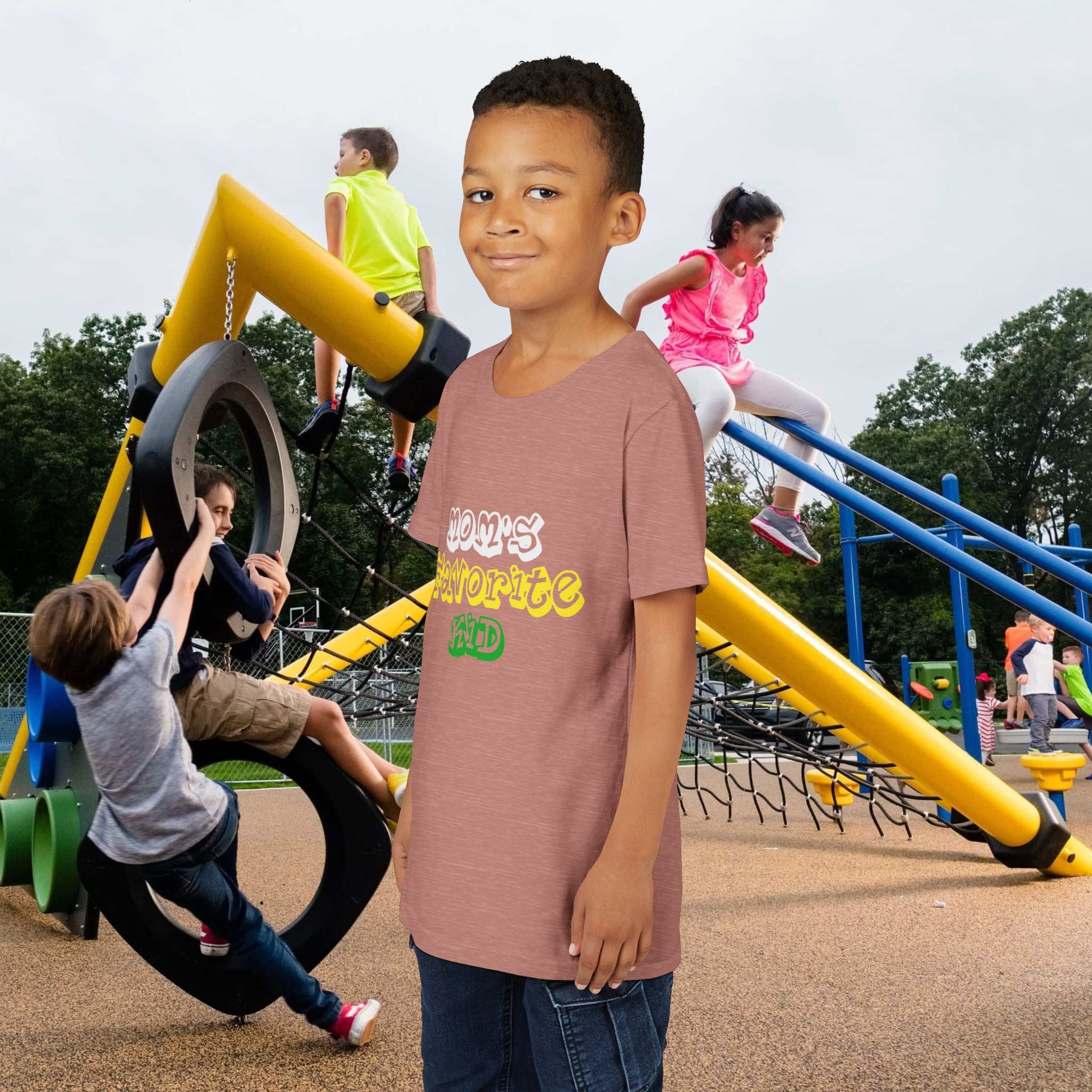 Boys "Favorite Kid" Retro Yellow & Green Graphic T-Shirt - 314 Originals