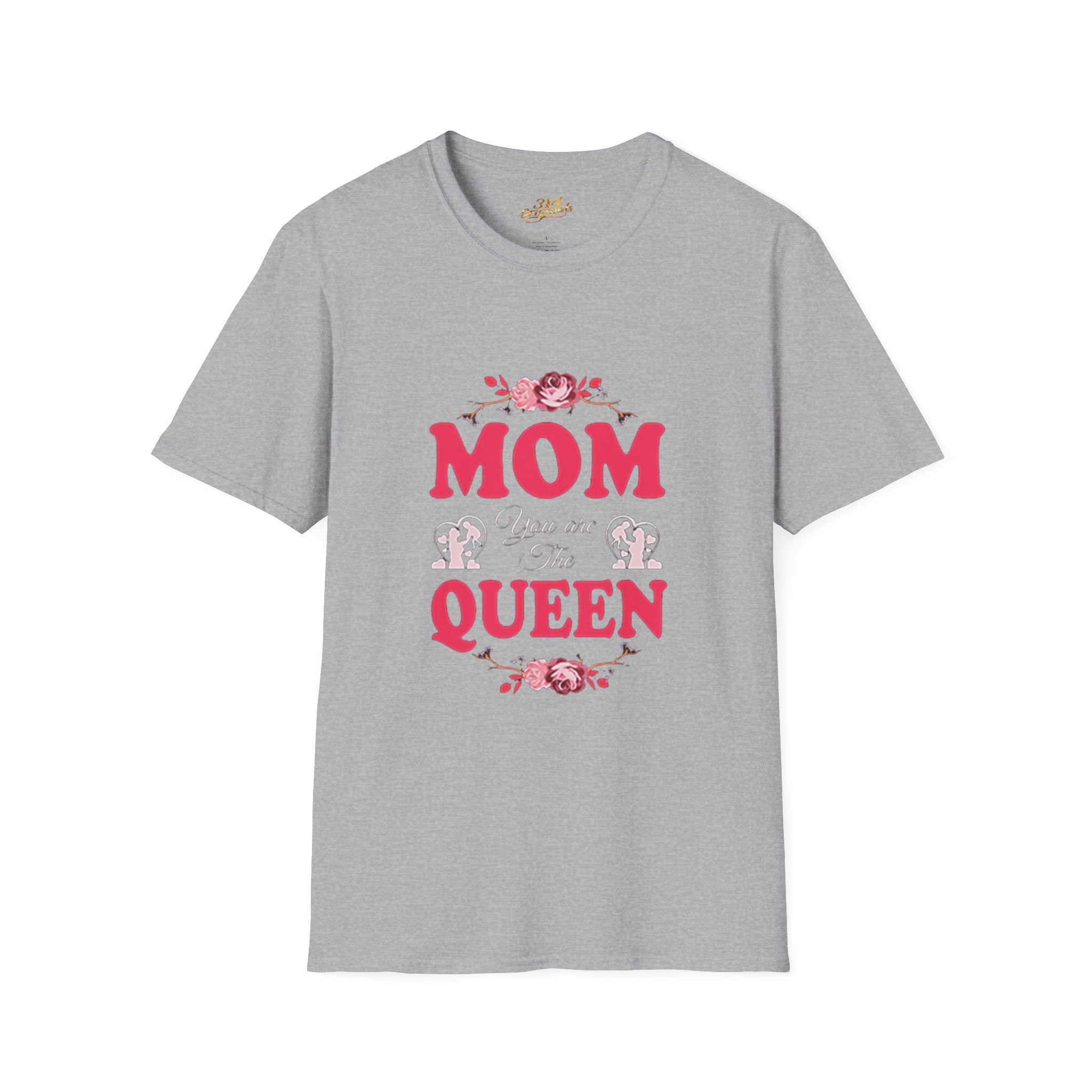 Mom You Are The Queen T‑Shirt — Floral Mother's Day Gift Printify T-Shirt  314 Originals