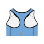 Light Blue Sports Bra — "Originals" Script Athletic Crop Top - 314 Originals