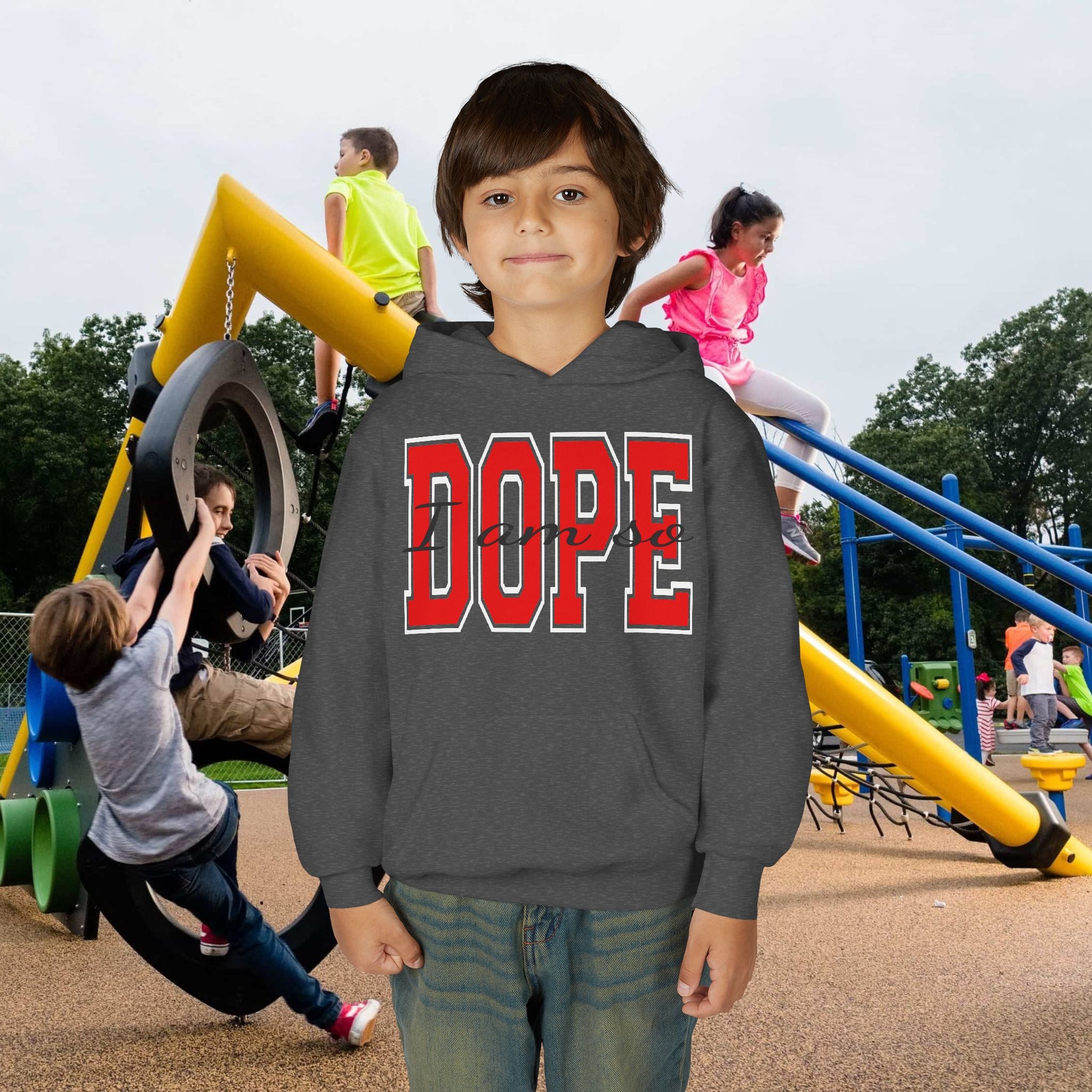 'I Am So DOPE' Varsity Graphic Pullover