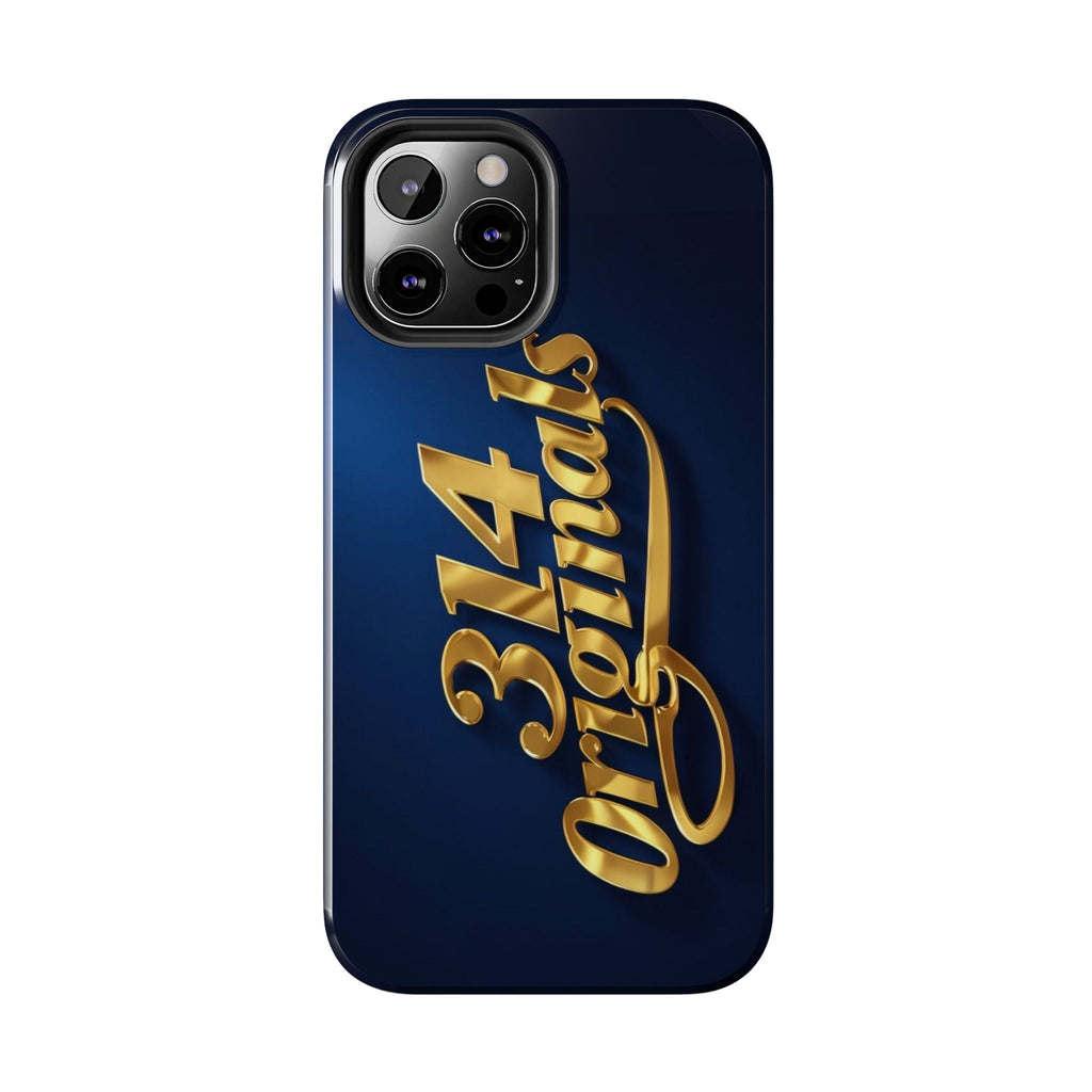 "314 Originals" Gold Script on Navy Tough Protective Case Printify Phone Case  314 Originals