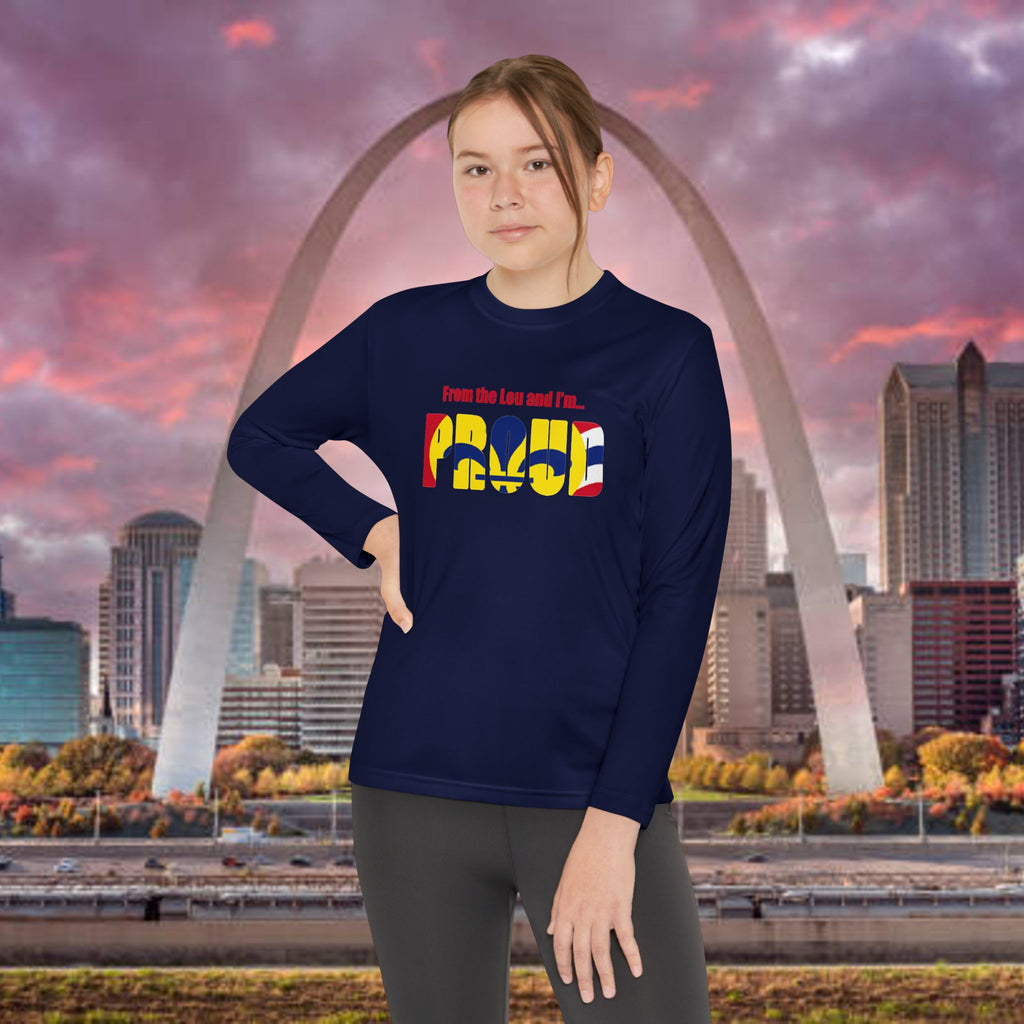 Missouri State Flag Youth Long Sleeve Tee