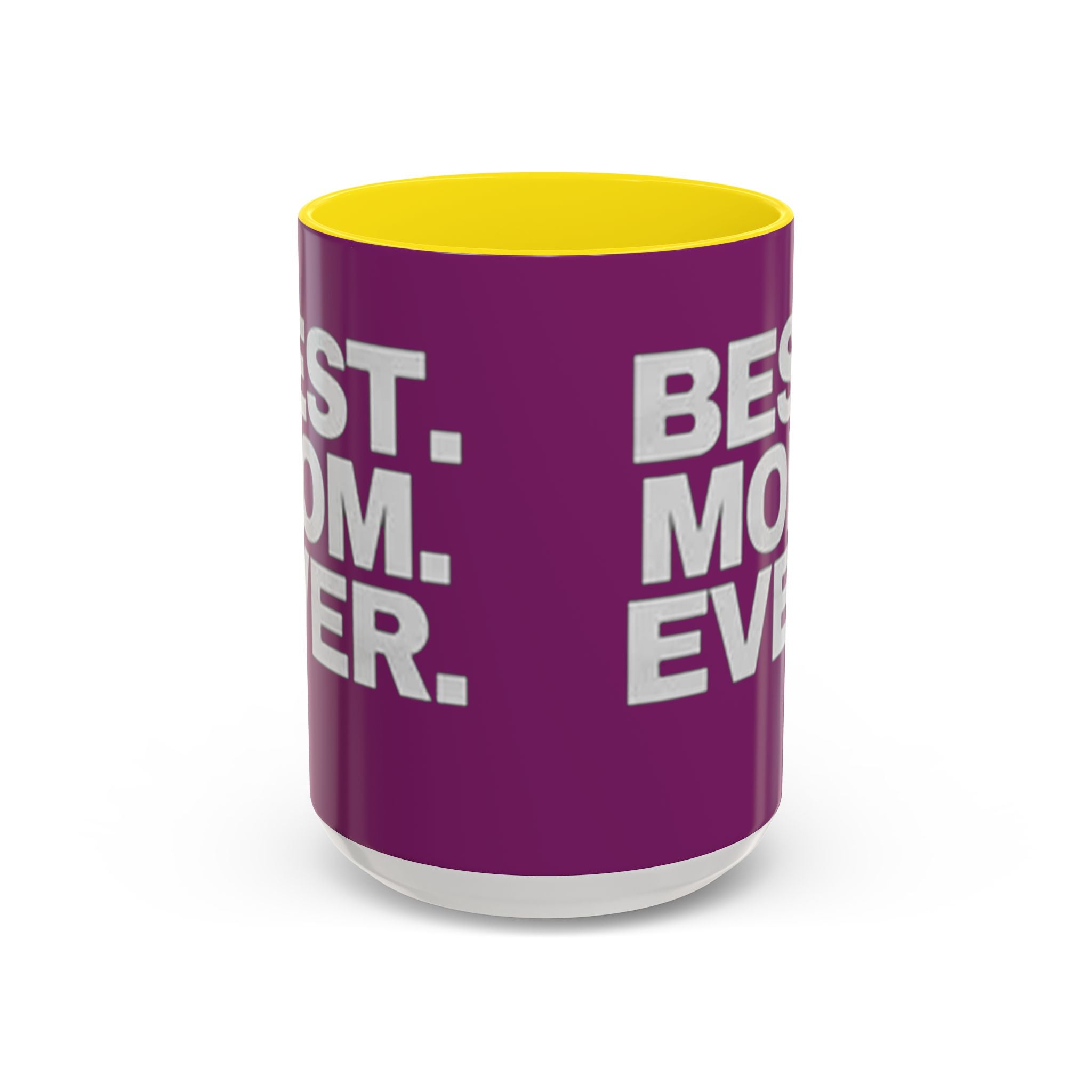 Best. Mom. Ever. Purple Accent Coffee Mug Printify Mug  314 Originals
