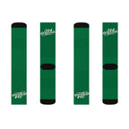 Green Sublimation Socks with '314 Originals' Script — Athletic Crew Socks - 314 Originals