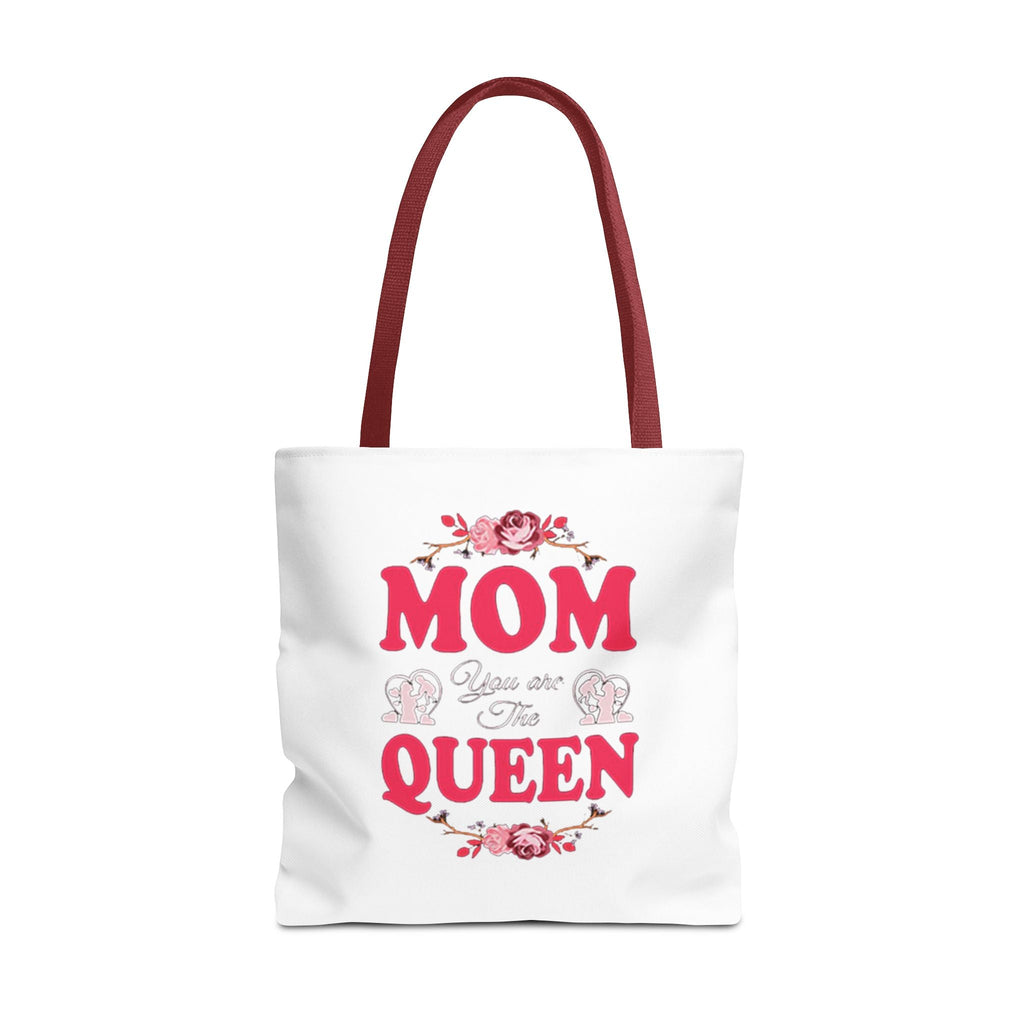 "Mom You're the Queen" Floral Mother's Day Tote Bag Printify Bags  314 Originals