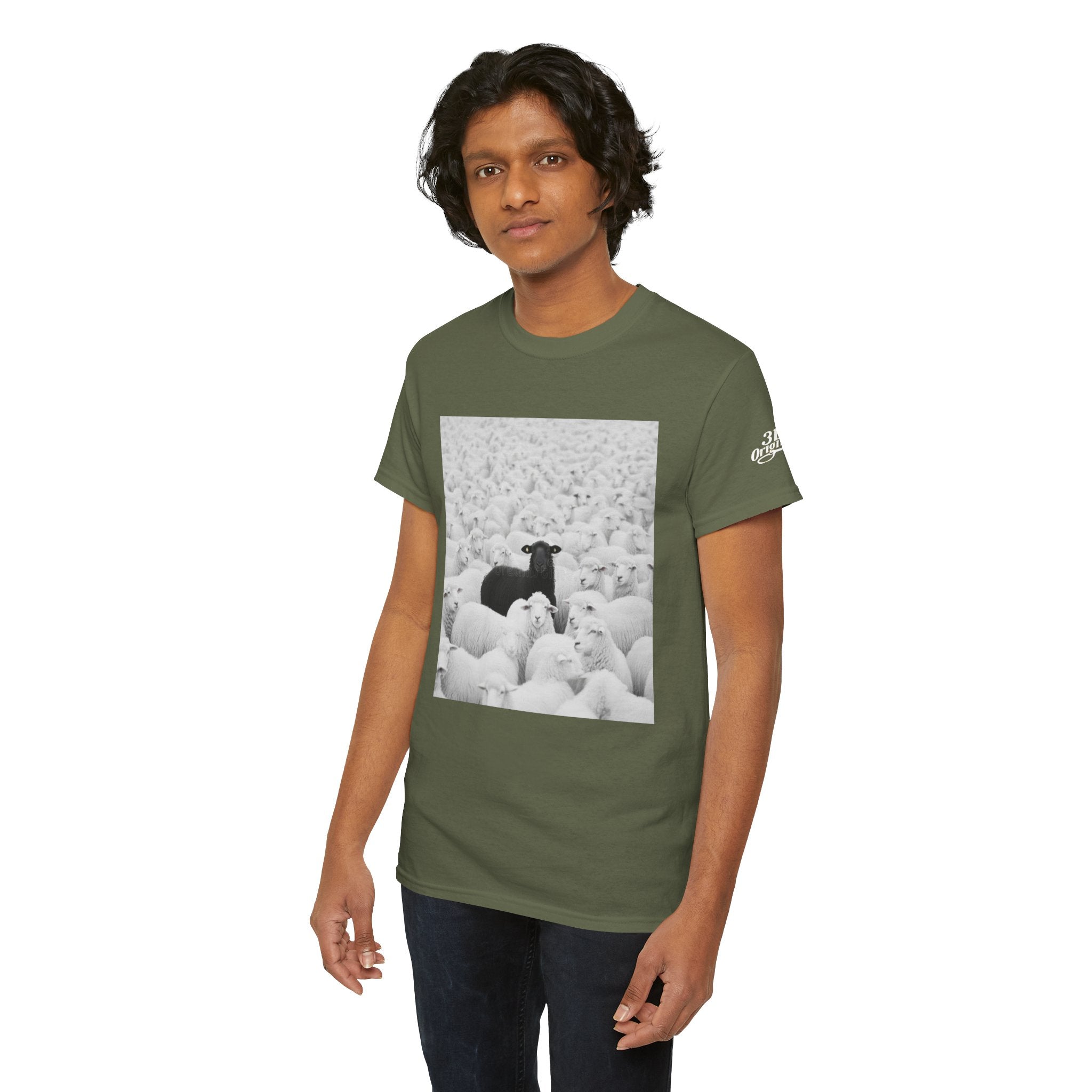 Black Sheep T-Shirt — Funny Contrast Sheep Graphic Tee