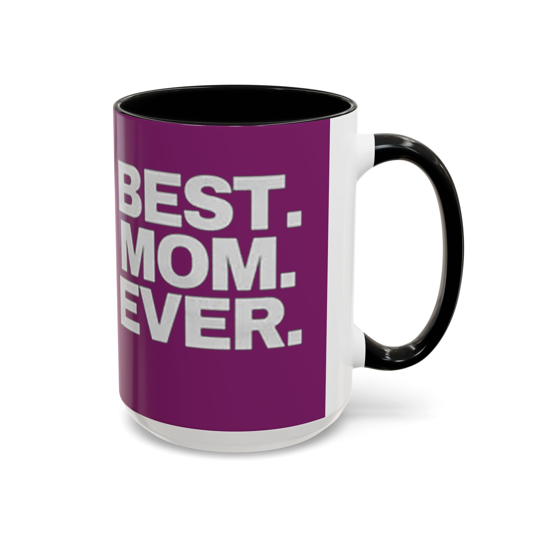 Best. Mom. Ever. Purple Accent Coffee Mug Printify Mug  314 Originals