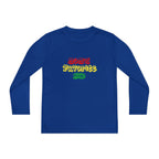"Mom's Favorite Kid" Youth Long Sleeve Tee — Colorful Retro Graphic - 314 Originals