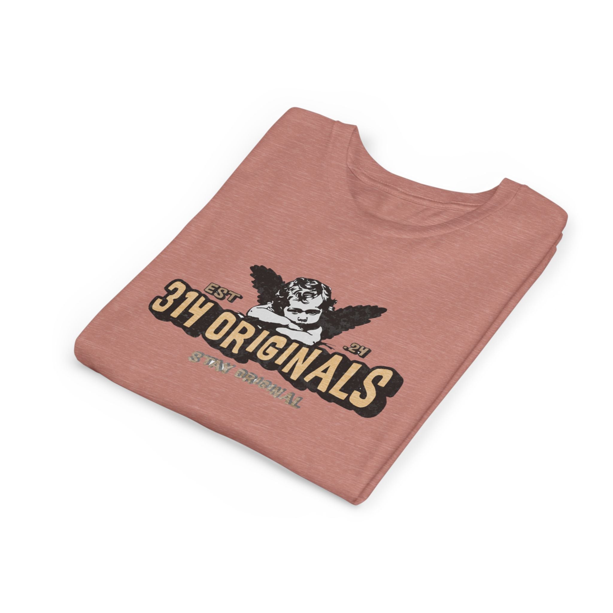 314 Originals Youth Tee - Vintage Cherub Graphic Kids T-Shirt Printify Kids clothes  314 Originals