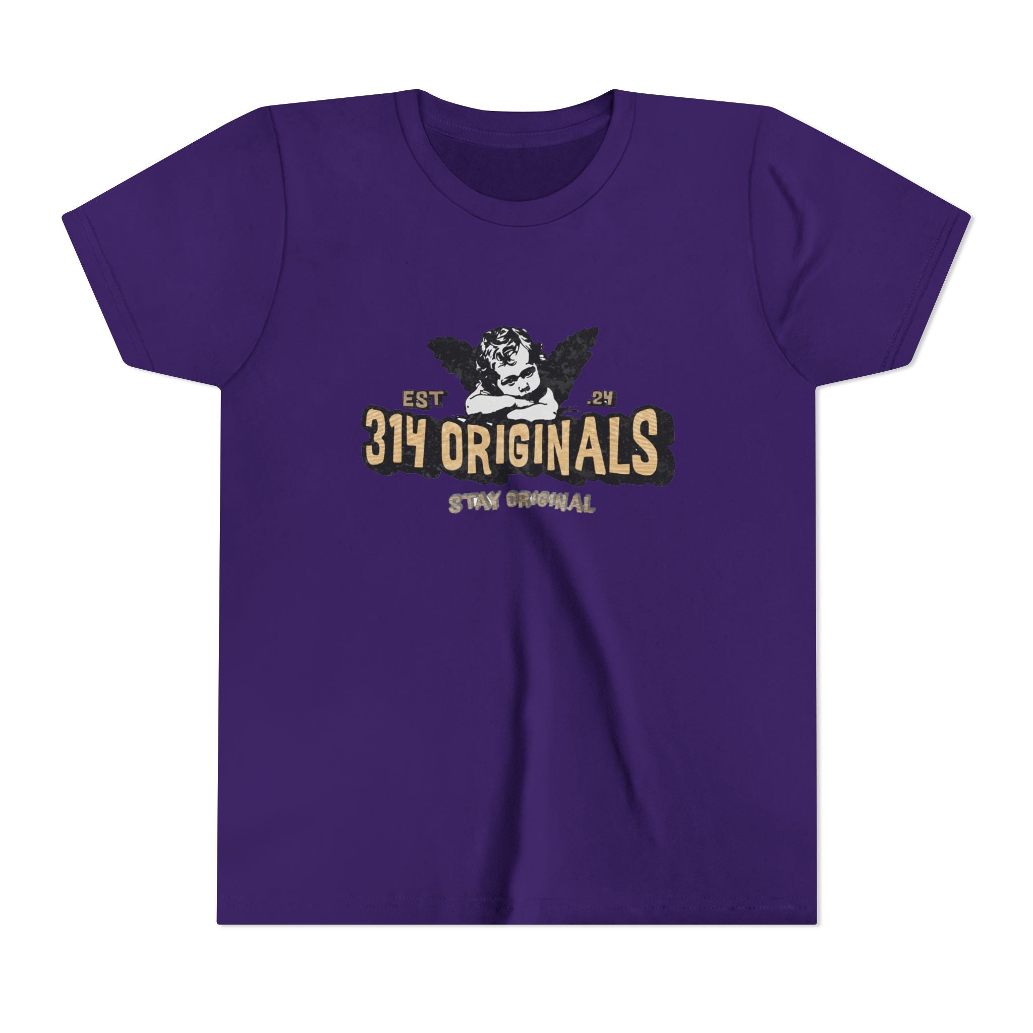 314 Originals Youth Tee - Vintage Cherub Graphic Kids T-Shirt Printify Kids clothes  314 Originals