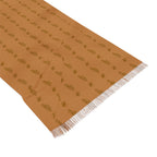 Lightweight Autumn Scarf — Soft Fringe Fall Pattern Wrap - 314 Originals