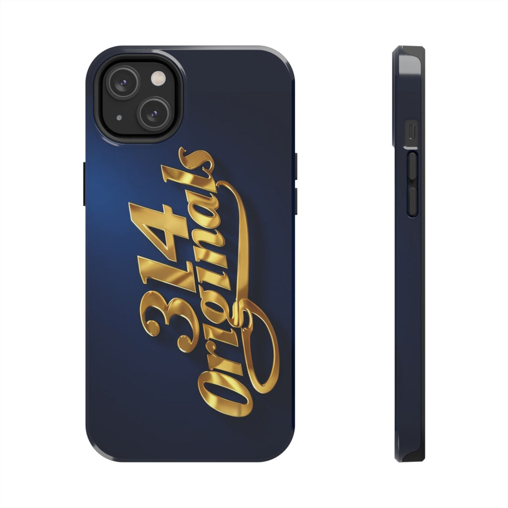 "314 Originals" Gold Script on Navy Tough Protective Case Printify Phone Case  314 Originals