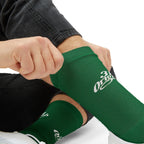Green Sublimation Socks with '314 Originals' Script — Athletic Crew Socks - 314 Originals