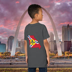 "From the Lou and I'm... Proud" St. Louis Flag Kids Shirt - 314 Originals