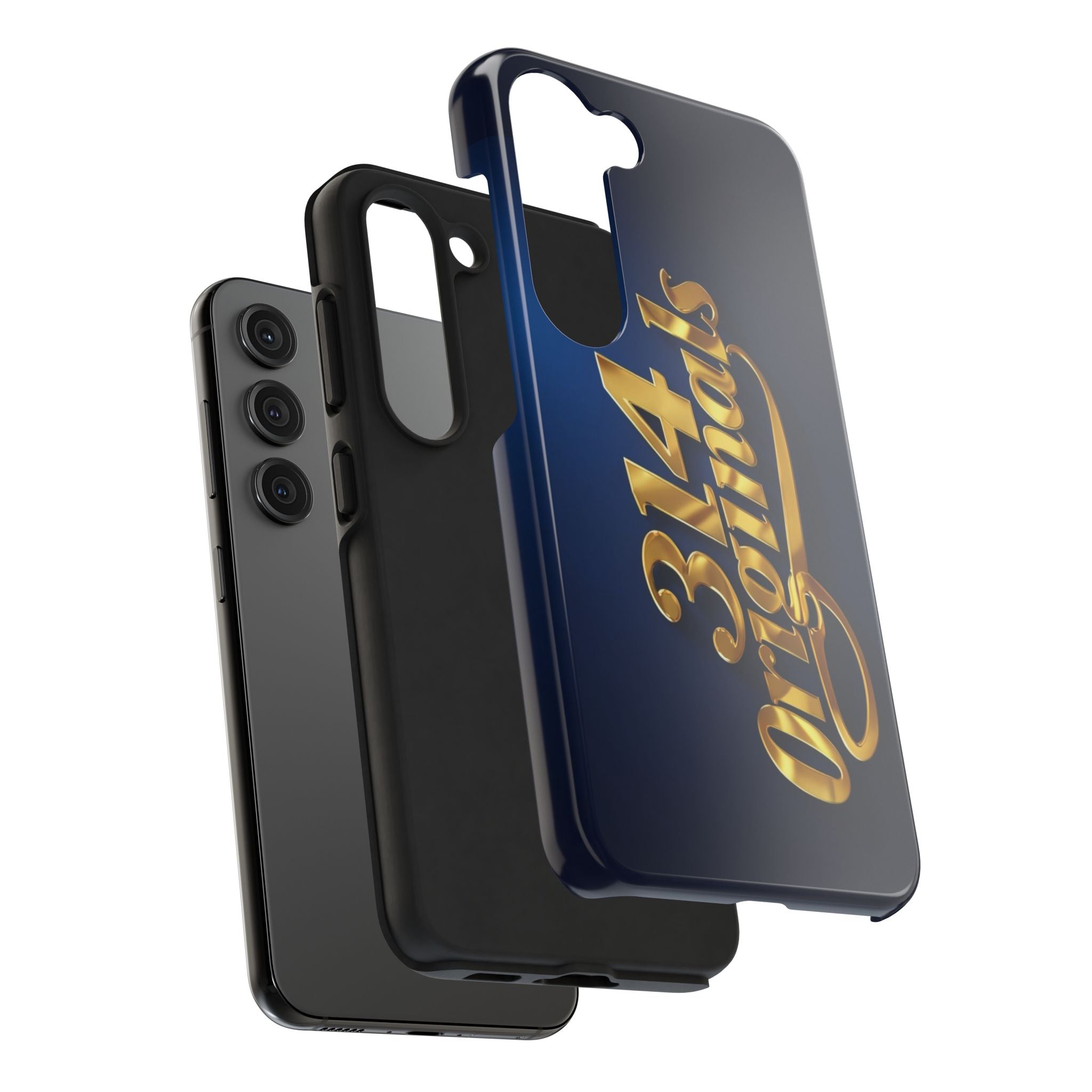 "314 Originals" Gold Script on Navy Tough Protective Case Printify Phone Case  314 Originals