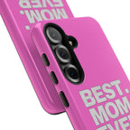 Best. Mom. Ever. Tough Phone Case — Pink Protective Mother's Day Gift Printify Phone Case  314 Originals