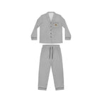 Women's Light Grey Satin Pajama Set — Luxurious Sleepwear Printify All Over Prints  314 Originals