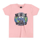 "Nerds Rule the World" Graphic Youth Girls Tee Shirt