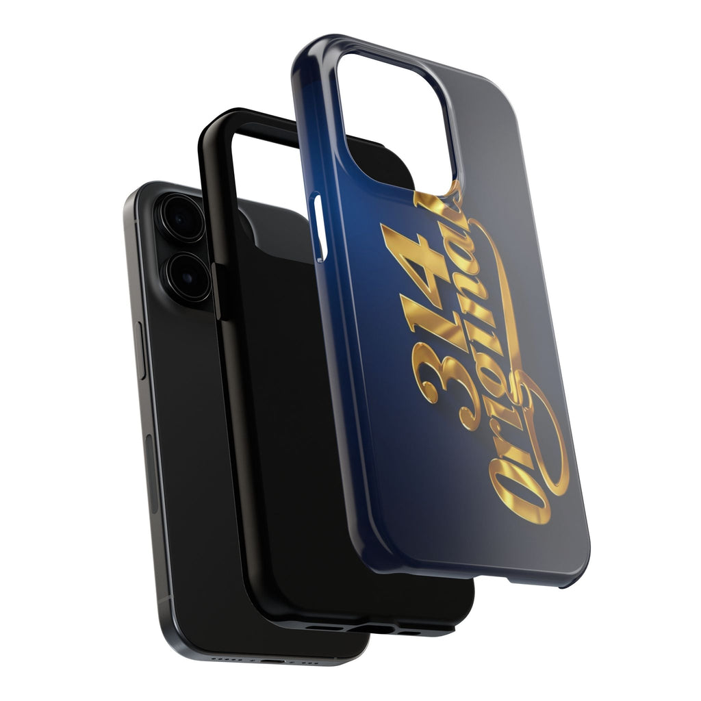 "314 Originals" Gold Script on Navy Tough Protective Case Printify Phone Case  314 Originals