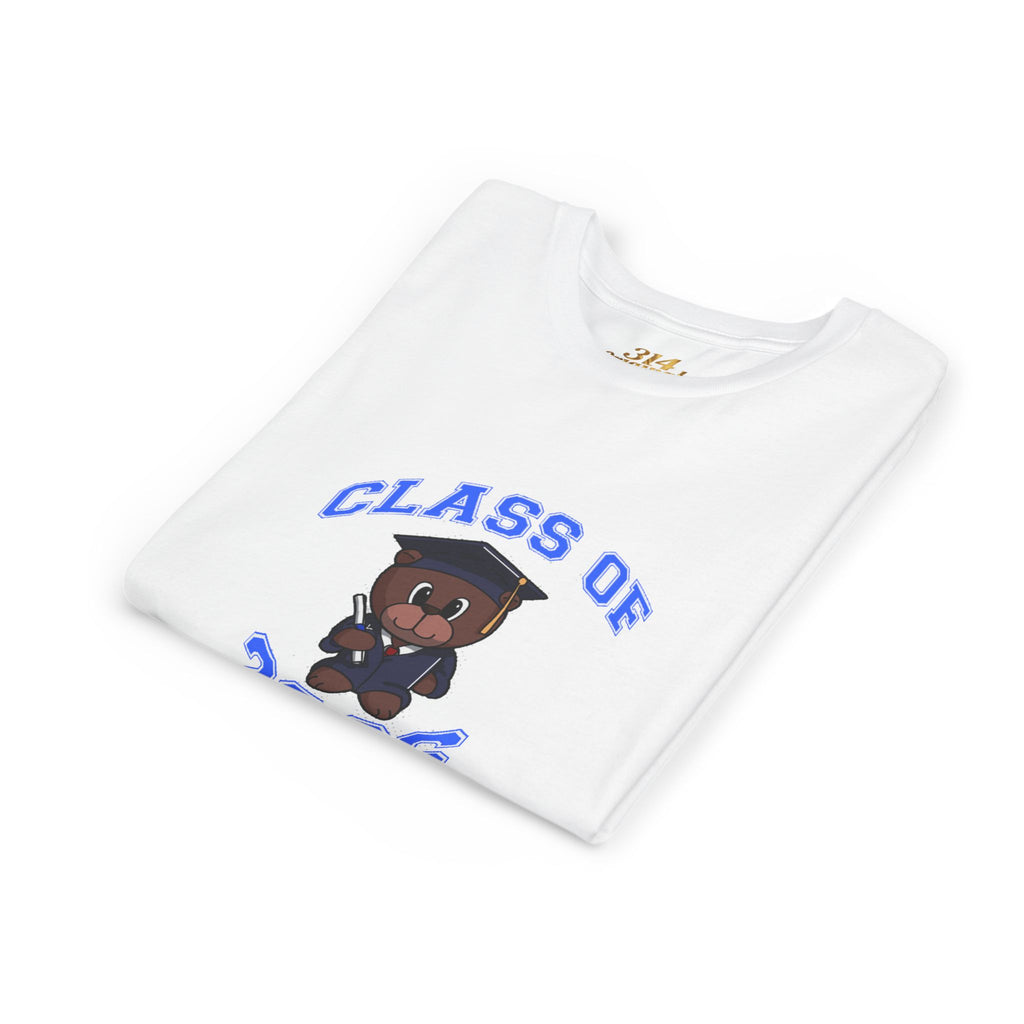 Class of 2026 Kids Graduation T‑Shirt — Cute Graduate Bear Youth Tee