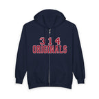 314 Originals Zip Hoodie — Retro Varsity Full-Zip Sweatshirt - 314 Originals