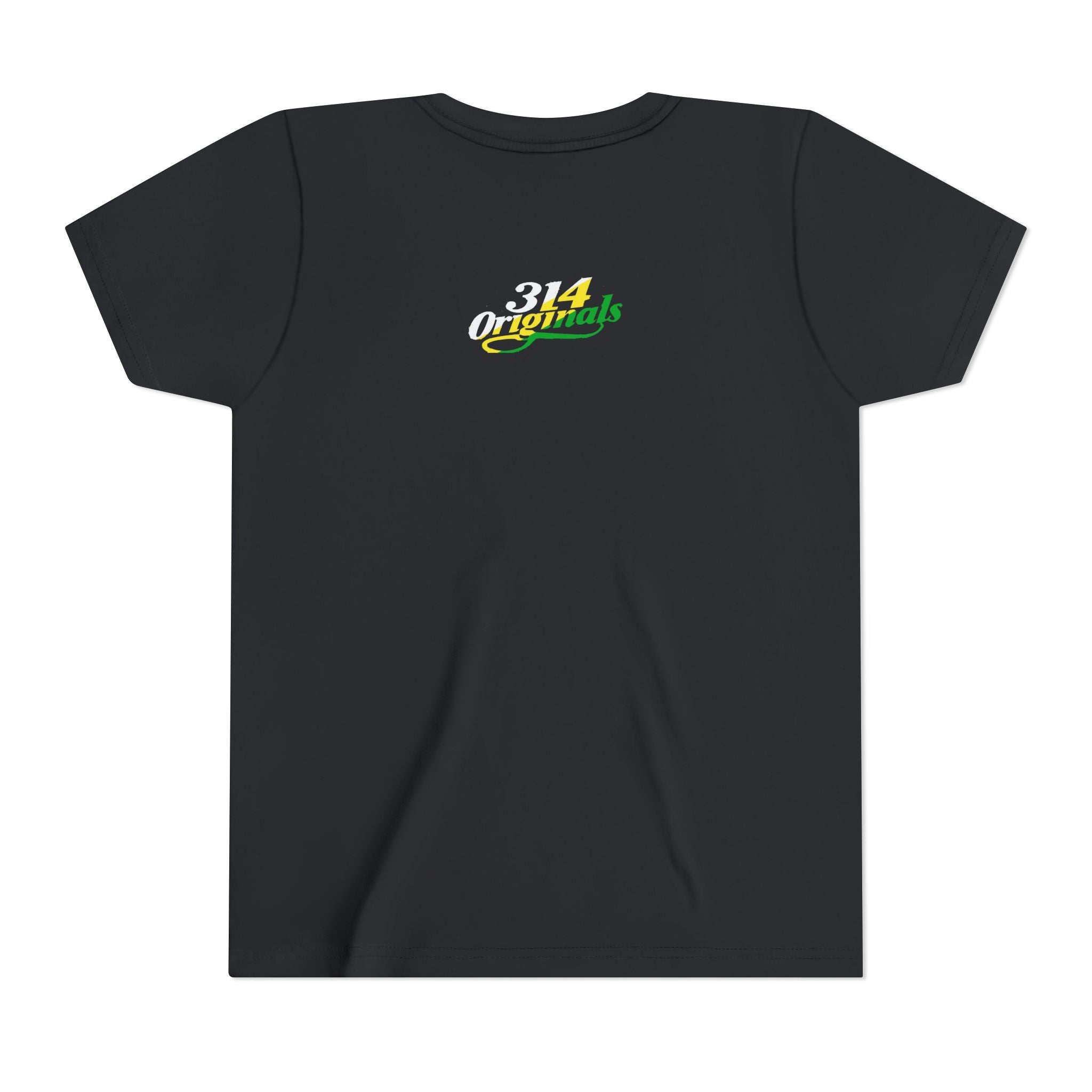 Girl's "Favorite Kid" Retro Yellow & Green Graphic T-Shirt