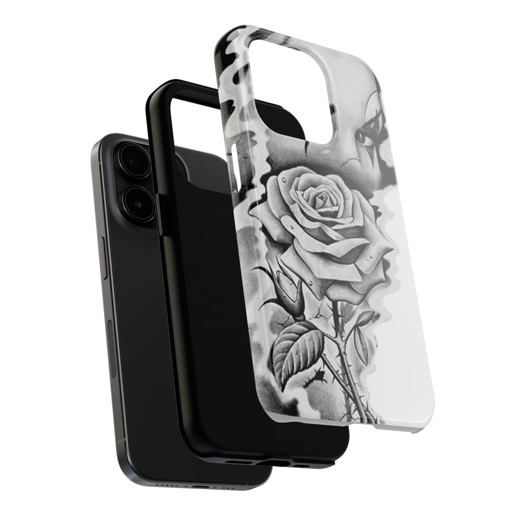 Noir Clown Face with Rose Shockproof Phone Cover - 314 Originals