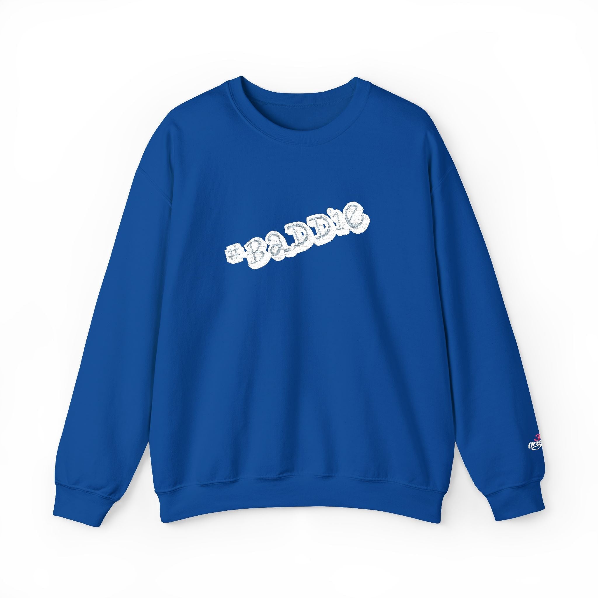 Cloud Script Crewneck Sweatshirt — White Script Logo Cozy Pullover Printify Sweatshirt  314 Originals