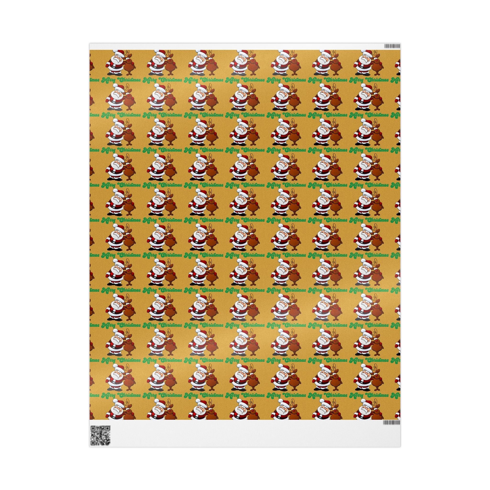 Santa & Reindeer Christmas Wrapping Paper - 314 Originals
