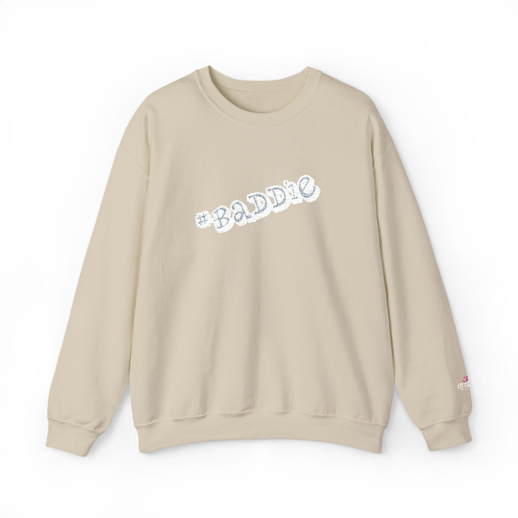 Cloud Script Crewneck Sweatshirt — White Script Logo Cozy Pullover Printify Sweatshirt  314 Originals