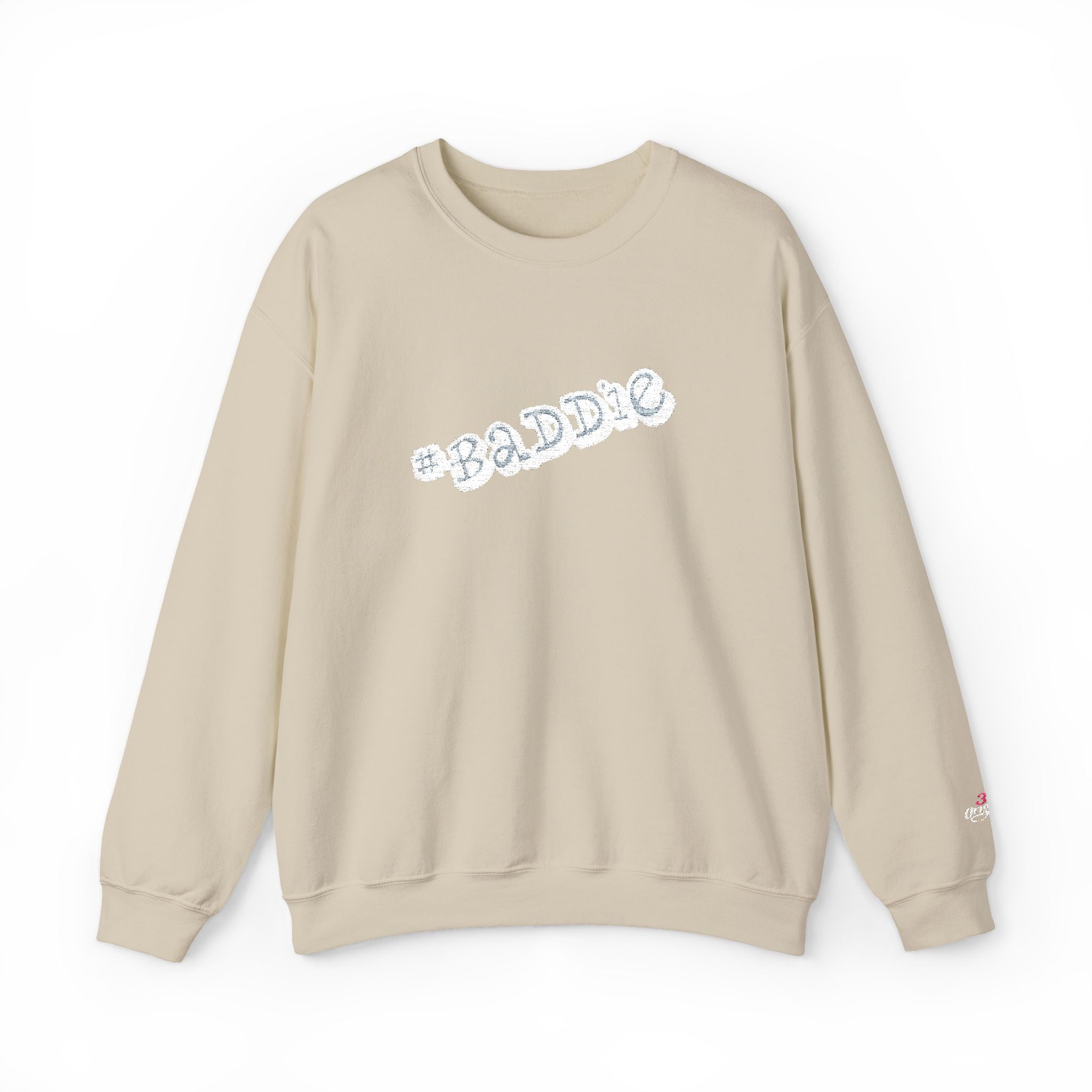 Cloud Script Crewneck Sweatshirt — White Script Logo Cozy Pullover Printify Sweatshirt  314 Originals