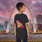 "From the Lou and I'm... Proud" St. Louis Flag Kids Shirt - 314 Originals