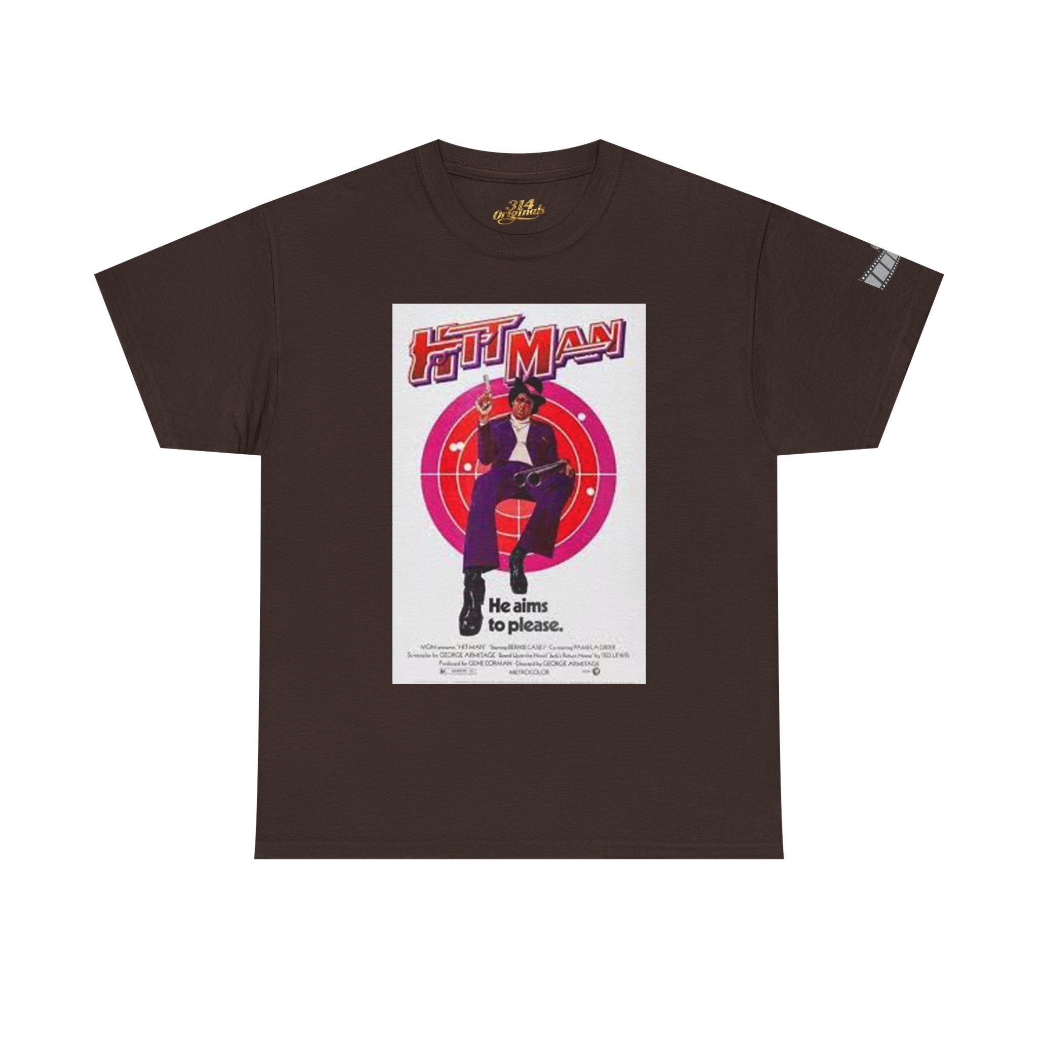 'Hit Man' Movie Poster Design (He aims to please) Printify T-Shirt  314 Originals