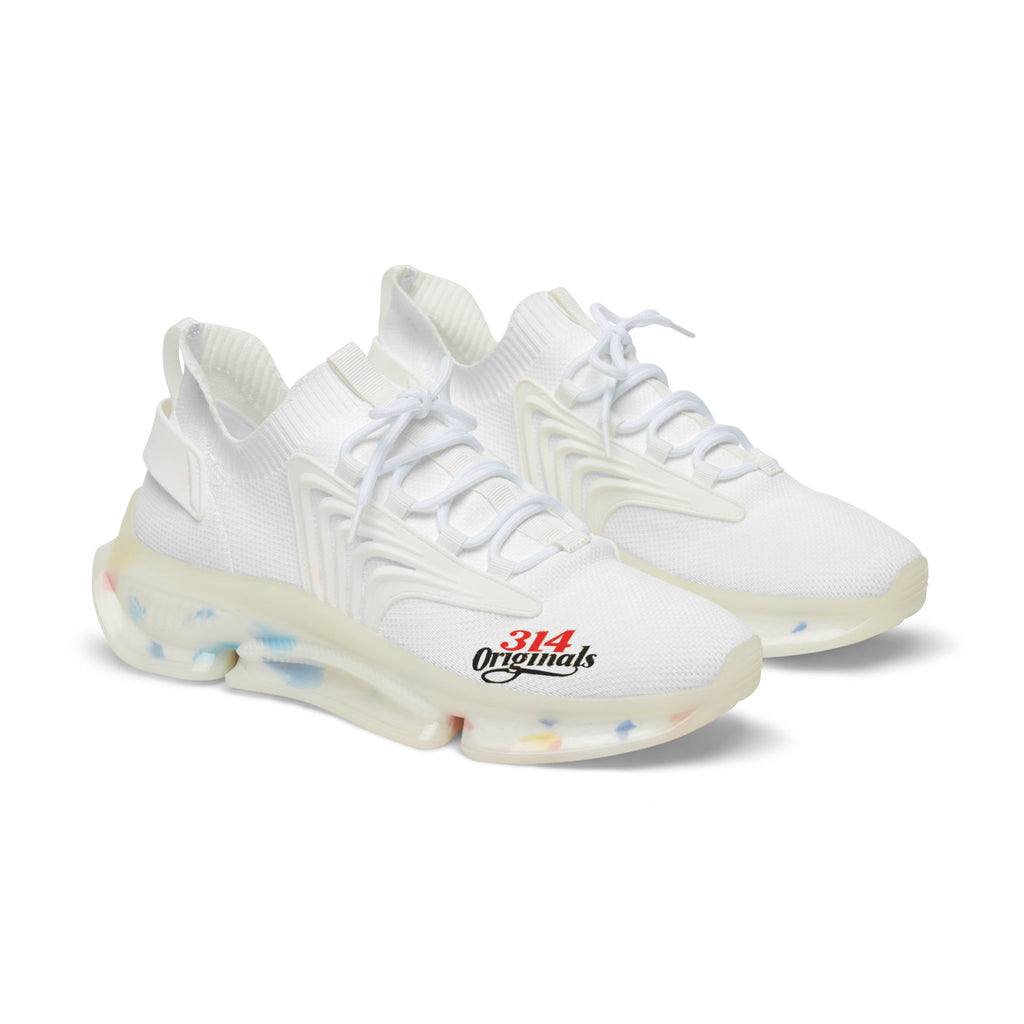 Men's All White Mesh Running Sneakers Printify Shoes  314 Originals