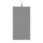 Houndstooth Winter Neck Gaiter with Drawstring — Cozy Black & White Face Scarf - 314 Originals